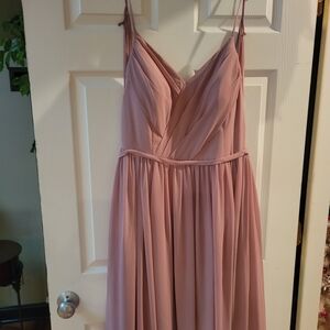 Azazie Mauve Spaghetti Strap Dress